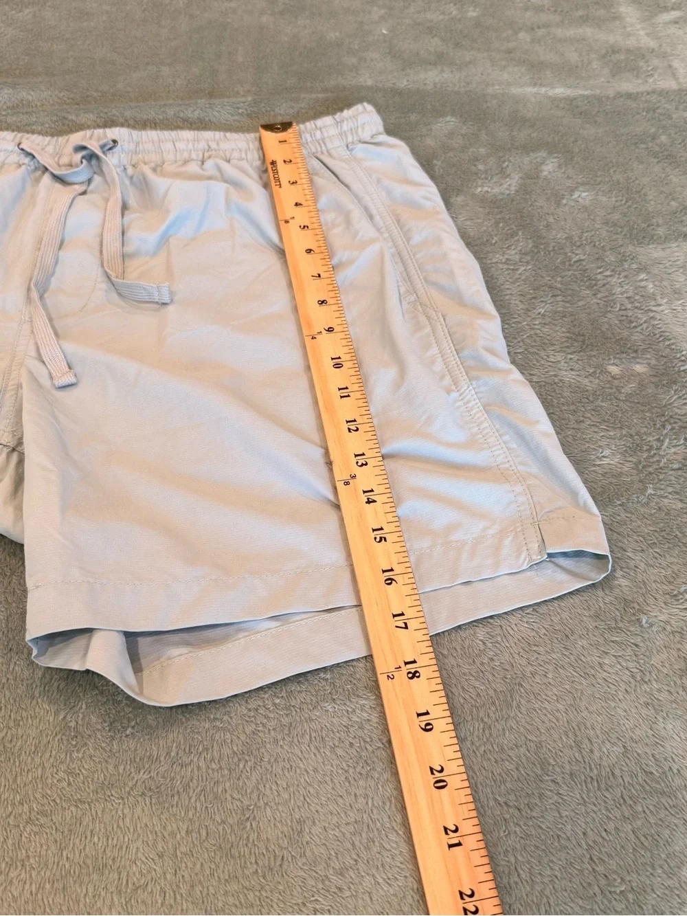 Madewell Men’s Swim Trunks Shorts Light Green Drawstring L NWT 6” Inseam